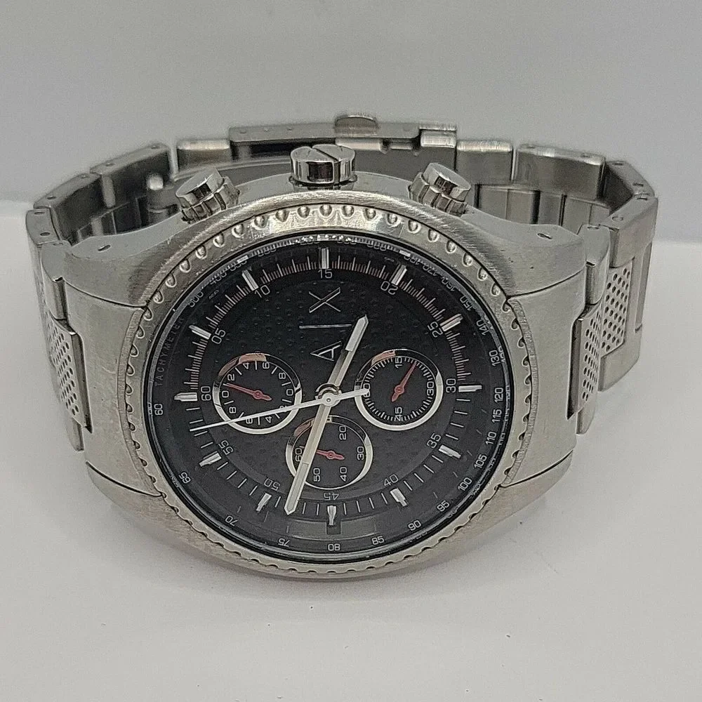 Armani Exchange AX1612 Men Silver Stainless Steel Analog Dial Quartz Watch BC469